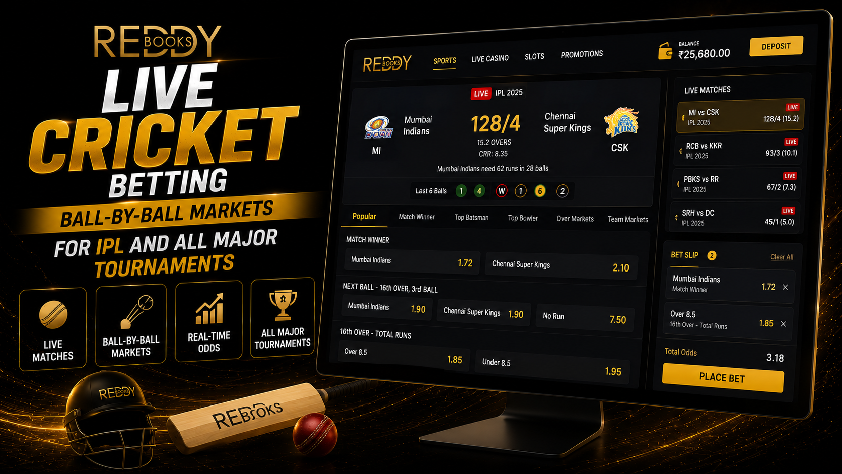 Reddy Kings live cricket betting IPL