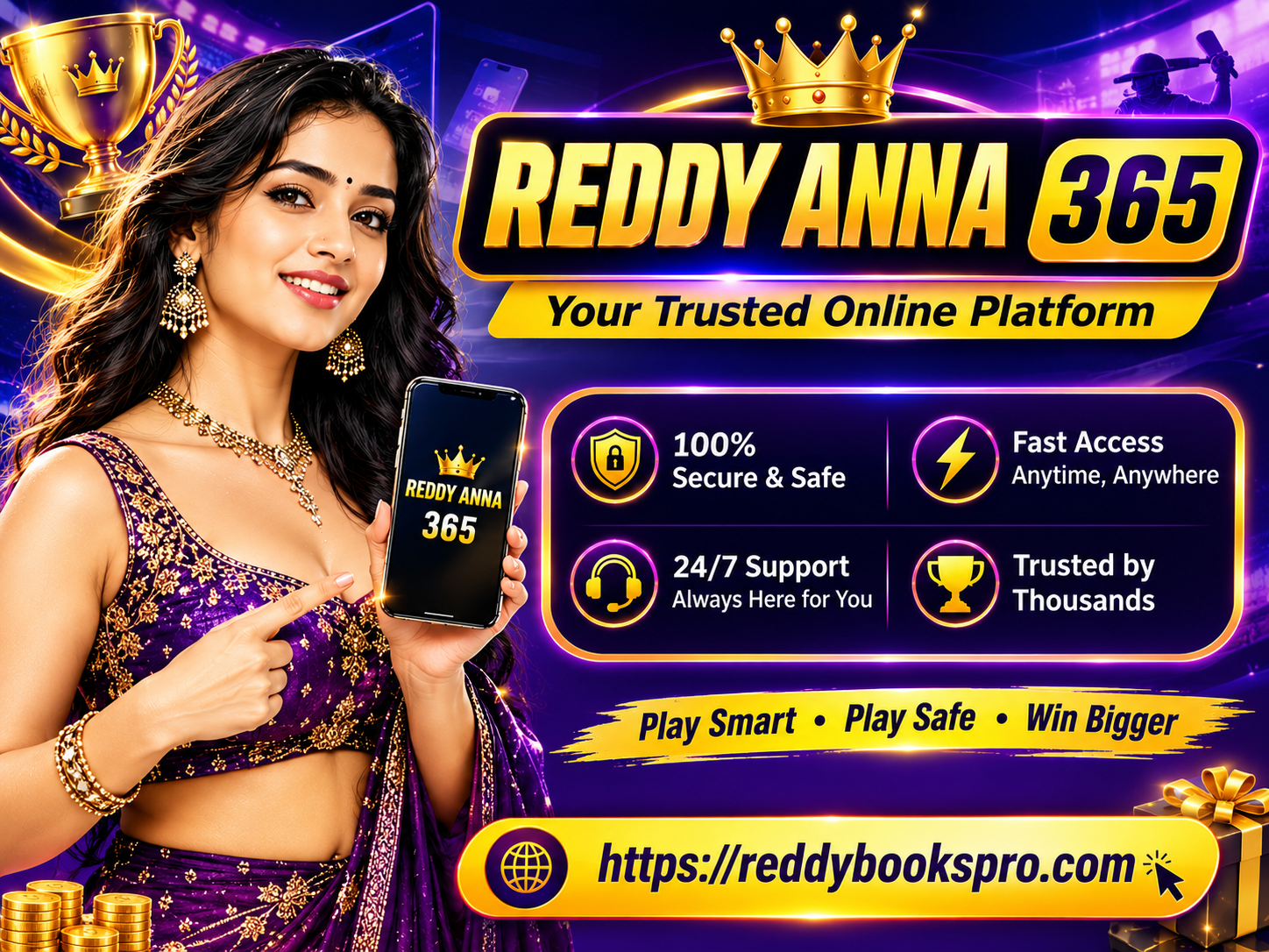 Reddy Anna 365 year-round cricket betting ID India — IPL international sports exchange 2026