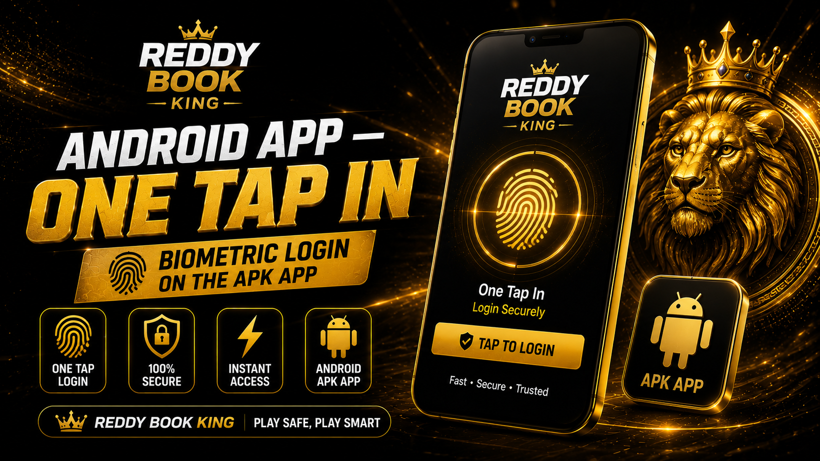 Reddy Kings Android app login biometric