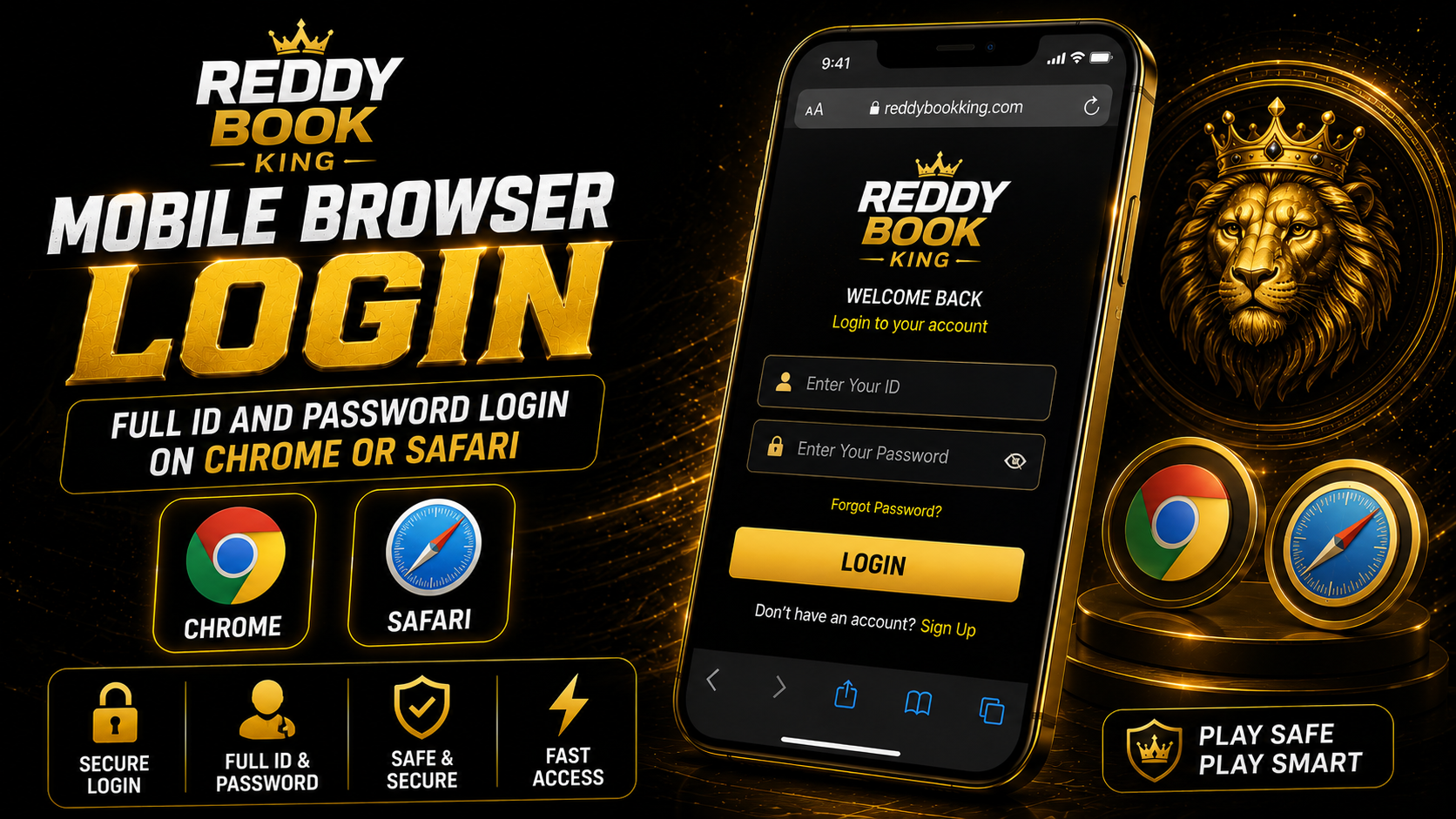 Reddy Kings mobile browser login