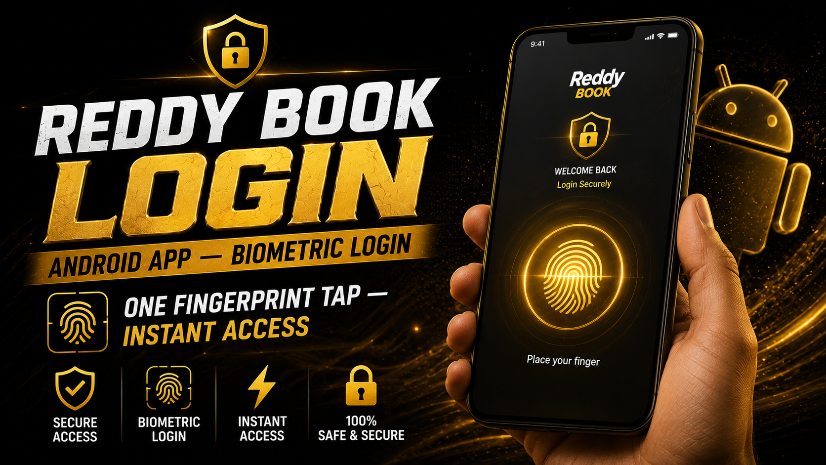 Reddy Book app login fingerprint biometric