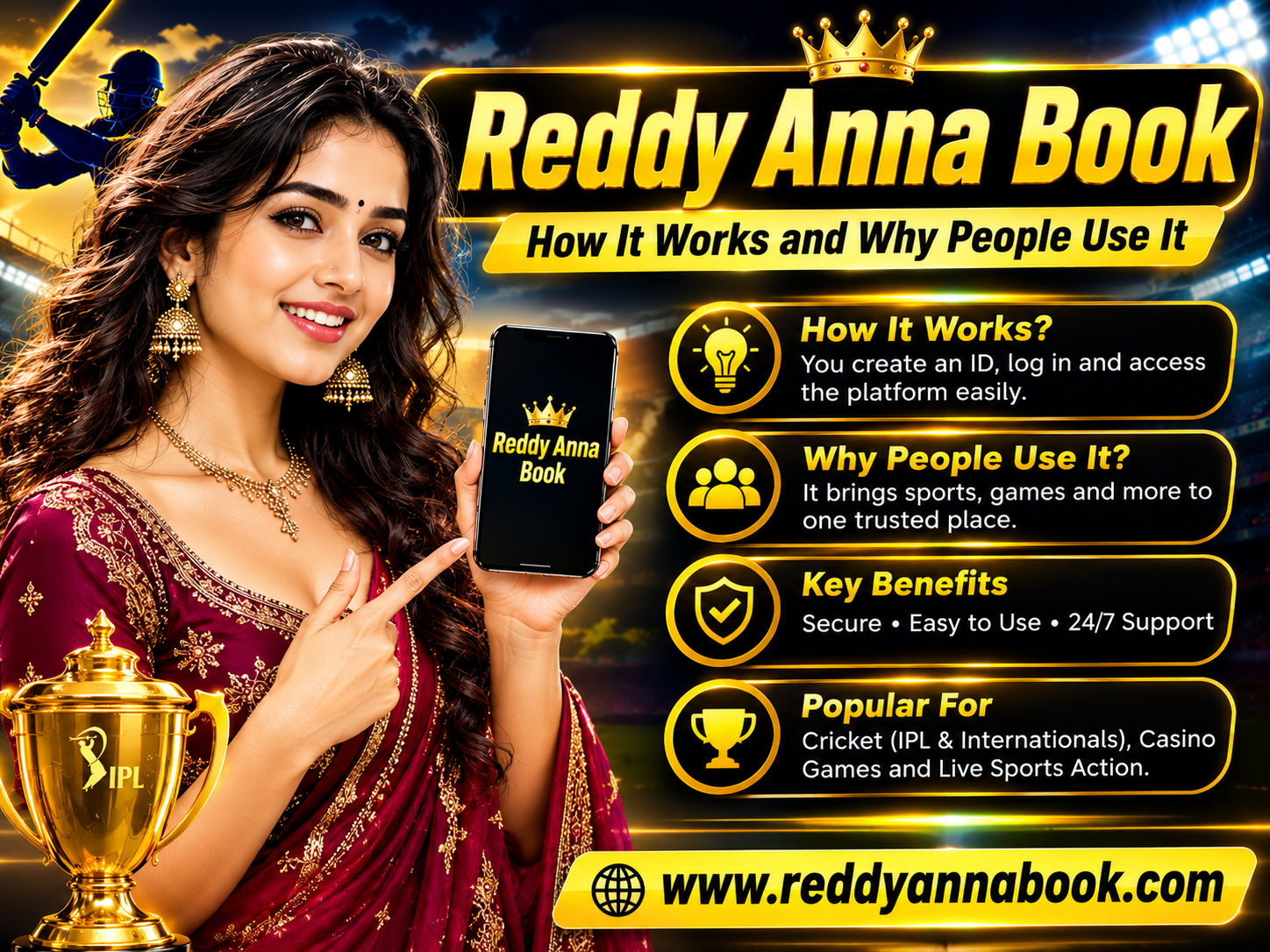 Reddy Anna Book cricket betting ID — IPL exchange session markets login guide 2026